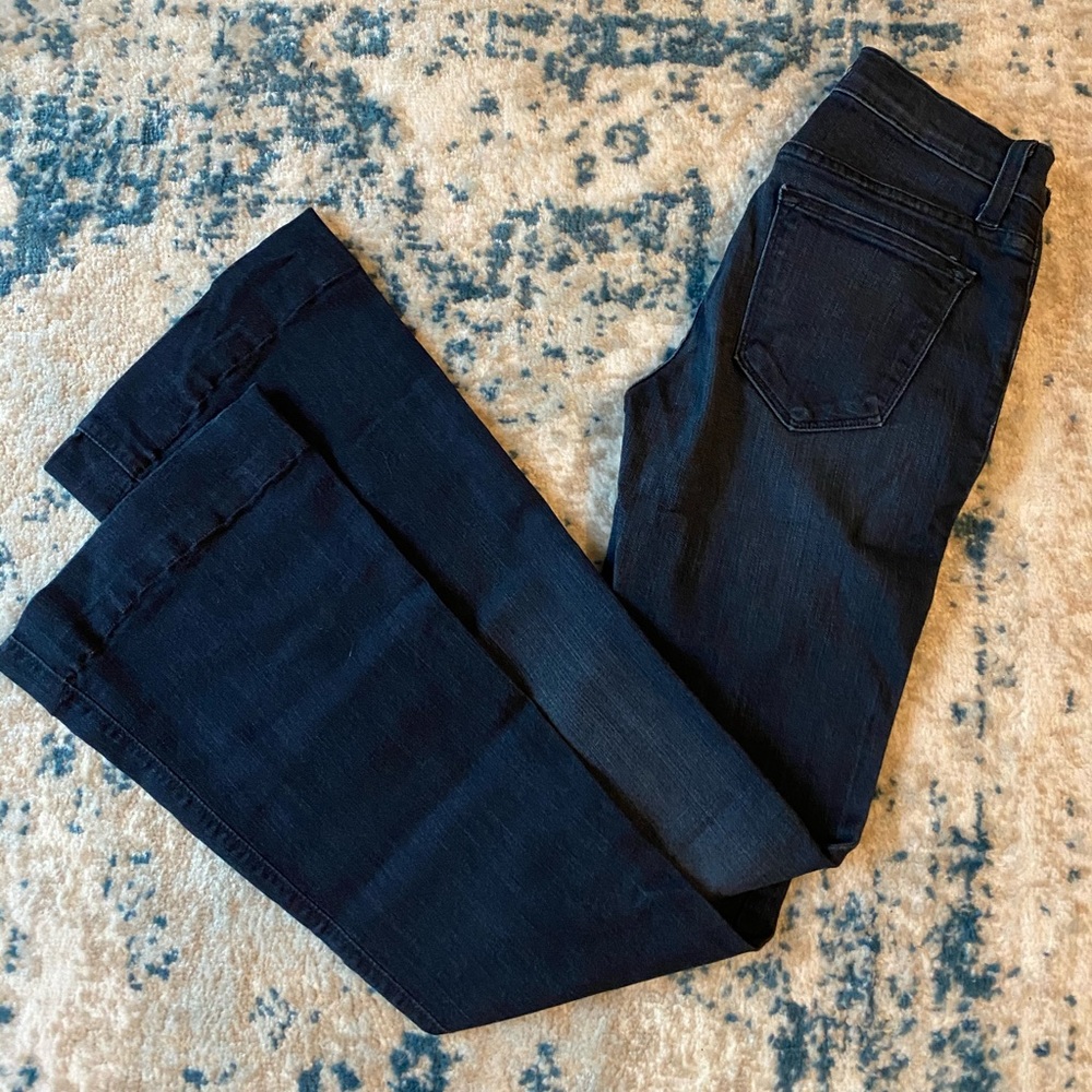 Mid rise flare jeans